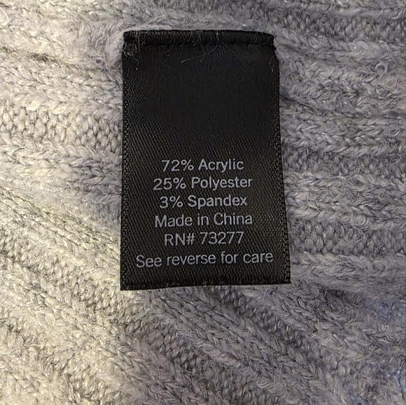 Simply Vera Vera Wang Knit Sweater gray comfy Womens Size XXL 2X Academia Preppy - Picture 4 of 8